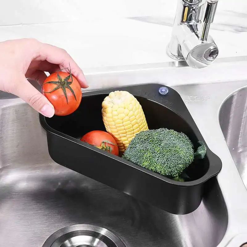 304 Stainless Steel Triangular Drain Basket Kitchen Sink Suction Cup Hanging Storage Basket Kitchen Rack Filter Residue 1 Pcs
304 Stainless Steel Triangular Drain Basket Kitchen Sink Suction Cup Hanging Storage Basket Kitchen Rack Filter Residue 1 Pcs