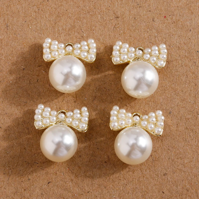 5pcs 12x13mm Cute Small Imitation Pearls Bowknot Charms Pendants for DIY Jewelry Making Necklace Earrings Handmade Crafts Supply
5pcs 12x13mm Cute Small Imitation Pearls Bowknot Charms Pendants for DIY Jewelry Making Necklace Earrings Handmade Crafts Supply