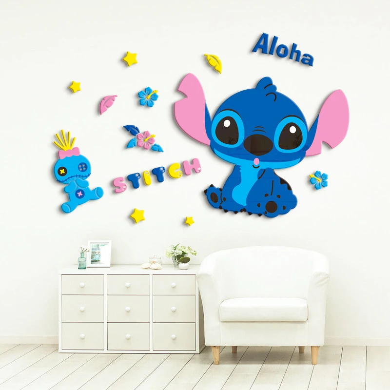 kawaii Lilo Stitch 48X40cm cartoon 3d stereo wall sticker anime cute Acrylic room bedside living room sofa background girl gift
kawaii Lilo Stitch 48X40cm cartoon 3d stereo wall sticker anime cute Acrylic room bedside living room sofa background girl gift
