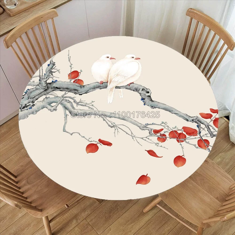 Водонепроницаемая круглая скатерть из полиэстера
Водонепроницаемая круглая скатерть из полиэстера