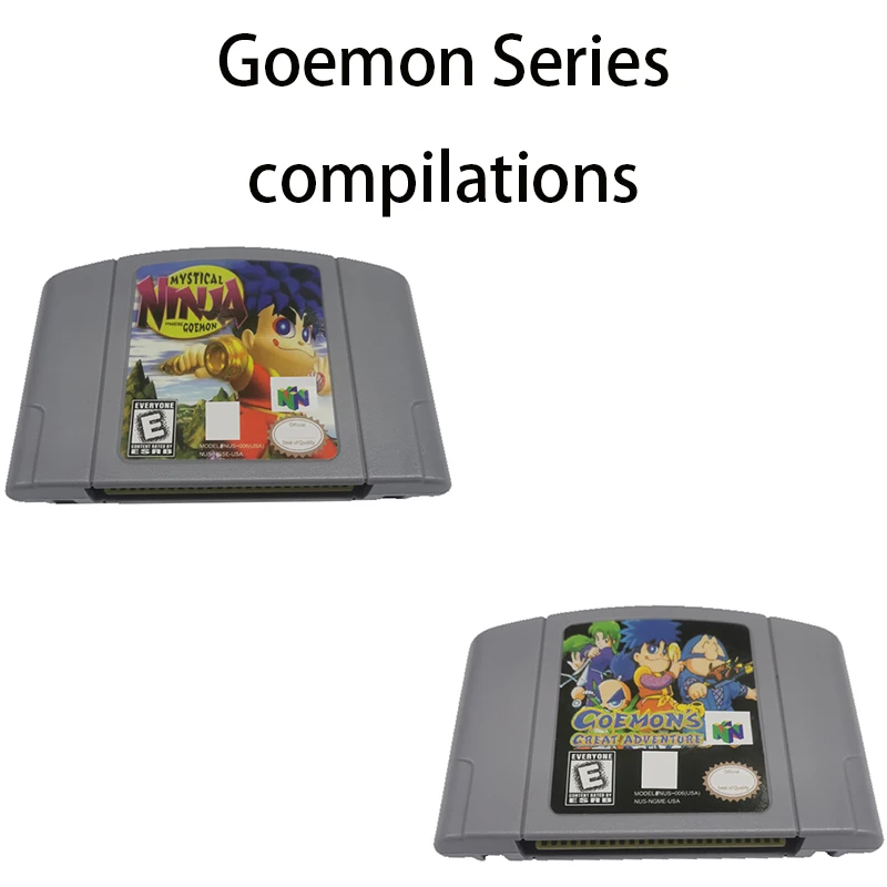Goemon Series Collection N64 Game Card Series American Edition and Japanese Cards Animation Superior Quality Toys Gifts
Goemon Series Collection N64 Game Card Series American Edition and Japanese Cards Animation Superior Quality Toys Gifts