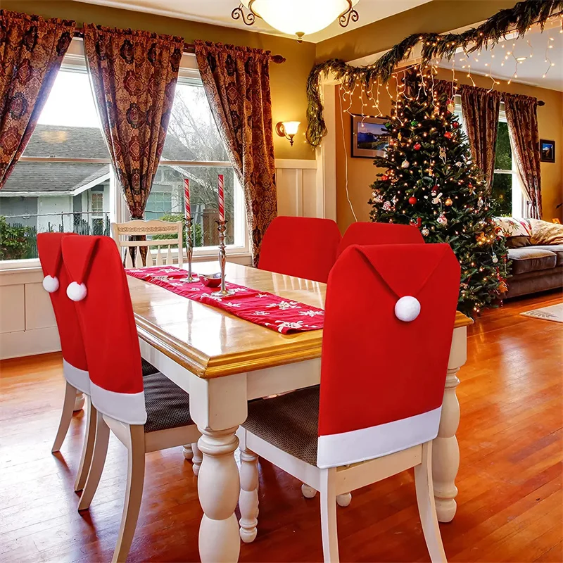 Christmas Chair Non-woven Chair Cover Red Dining Table Santa Hat Chair Back Cover Christmas Decoration Home Party Decoration
Christmas Chair Non-woven Chair Cover Red Dining Table Santa Hat Chair Back Cover Christmas Decoration Home Party Decoration