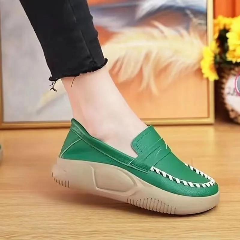 Thick-soled Casual Slip-on Round Toe Loafer Women 2022 Spring and Autumn New Comfortable Soft-soled Not Tired Feet Women's Shoes
Thick-soled Casual Slip-on Round Toe Loafer Women 2022 Spring and Autumn New Comfortable Soft-soled Not Tired Feet Women's Shoes