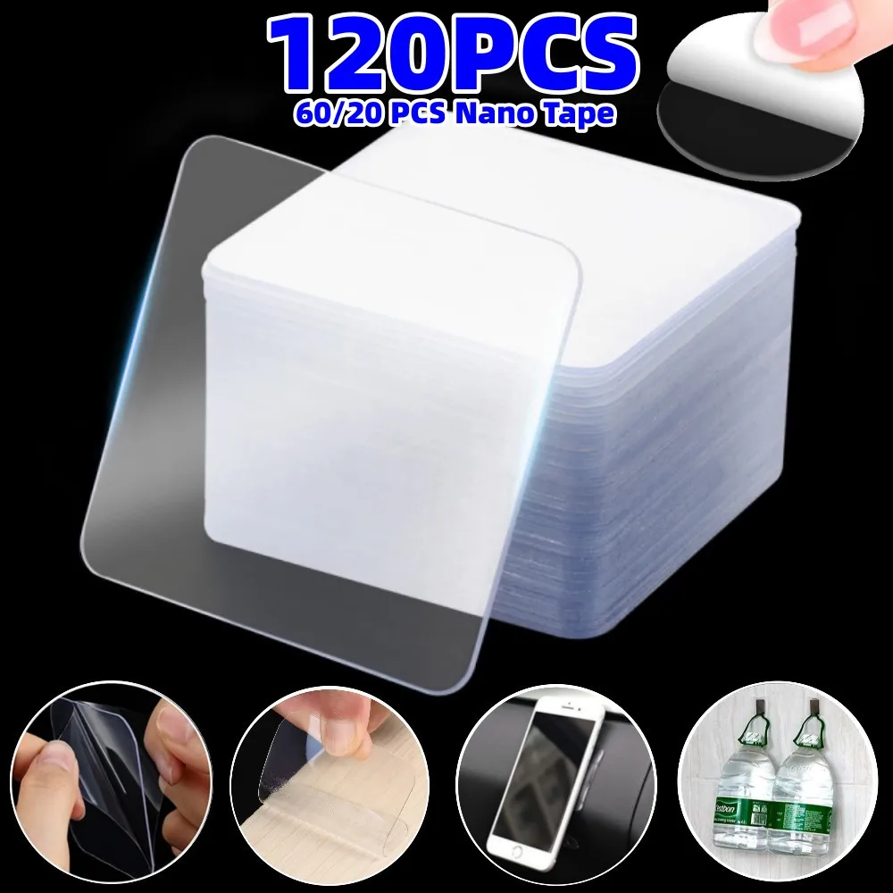 Multifunctional Double Sided Adhesive Tape Transparent Strong Adhesive Waterproof Removable Reusable Nano Adhesive Mounting Tape
Multifunctional Double Sided Adhesive Tape Transparent Strong Adhesive Waterproof Removable Reusable Nano Adhesive Mounting Tape