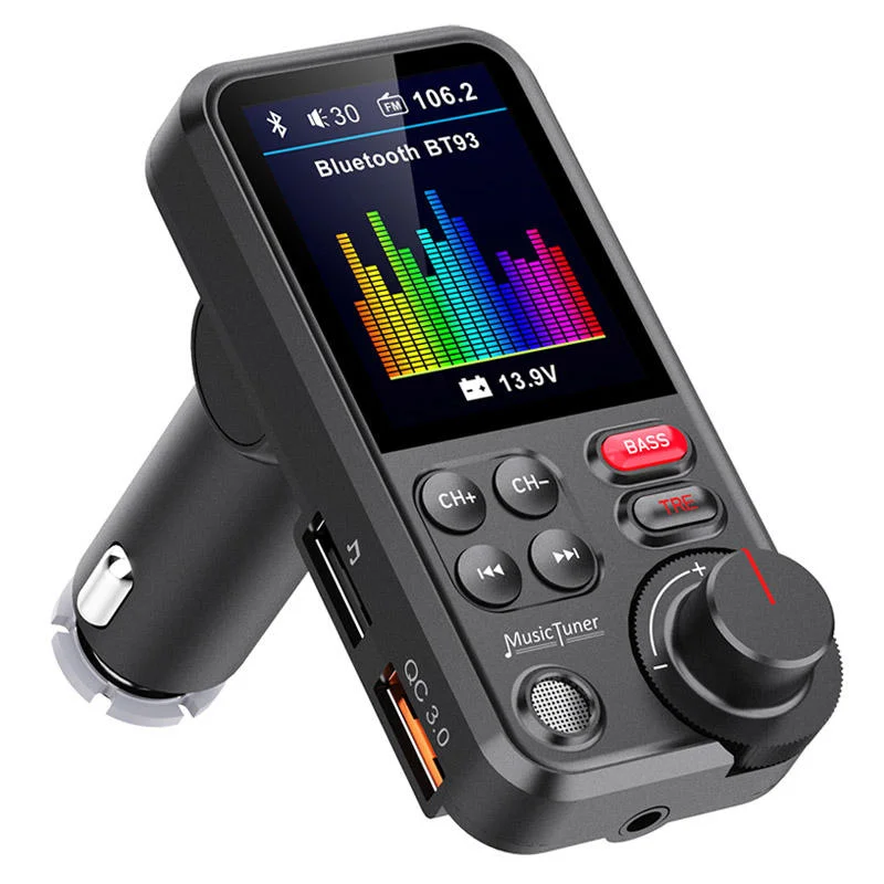 1.8"Wireless Car Bluetooth FM Transmitter Aux Supports QC3.0 Charging Treble and Bass Sound Music Player
1.8"Wireless Car Bluetooth FM Transmitter Aux Supports QC3.0 Charging Treble and Bass Sound Music Player