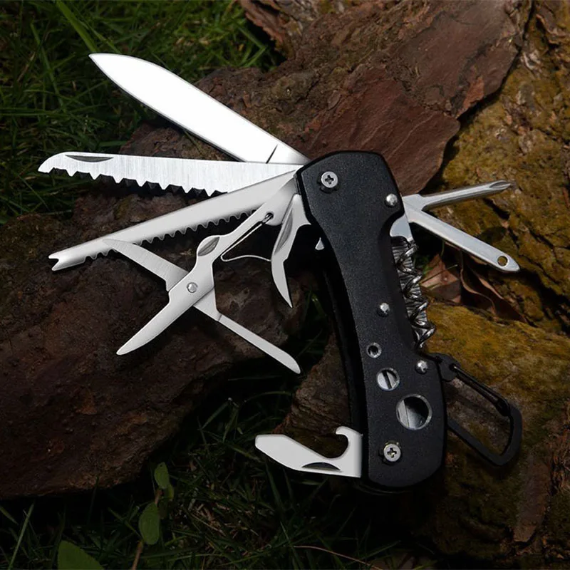 Folding Multi-function Knife Portable Tool Knife Outdoor Multi-purpose Combination Knife and Scissors Emergency Equipment Tool
Folding Multi-function Knife Portable Tool Knife Outdoor Multi-purpose Combination Knife and Scissors Emergency Equipment Tool