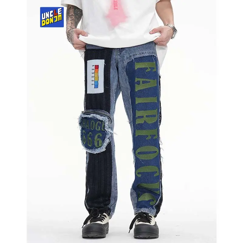 Large pocket jeans hombre colour block streetwear jeans design y2k men’s jeans mens hip hop clothing gothic denim jeans
Large pocket jeans hombre colour block streetwear jeans design y2k men’s jeans mens hip hop clothing gothic denim jeans