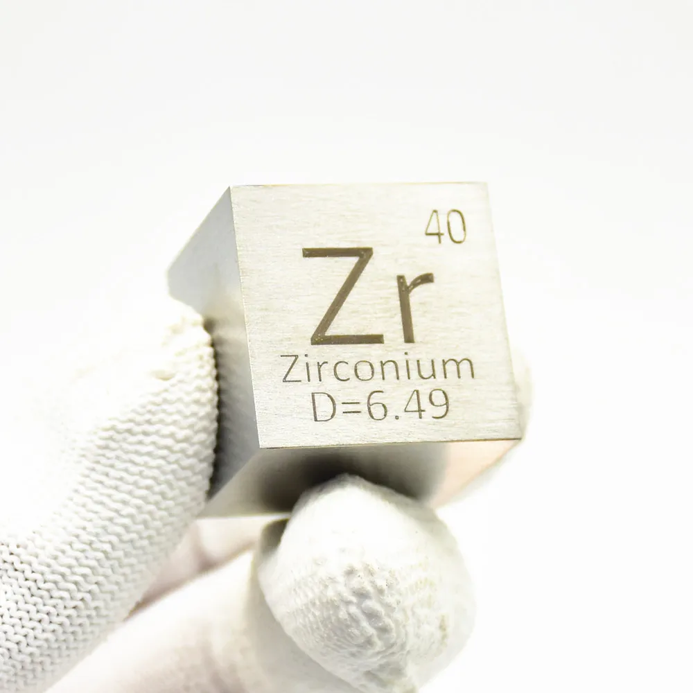 

Zirconium Metal Zr The Periodic Table Cube Side Length One Inch (25.4mm) Weight Is About 107g