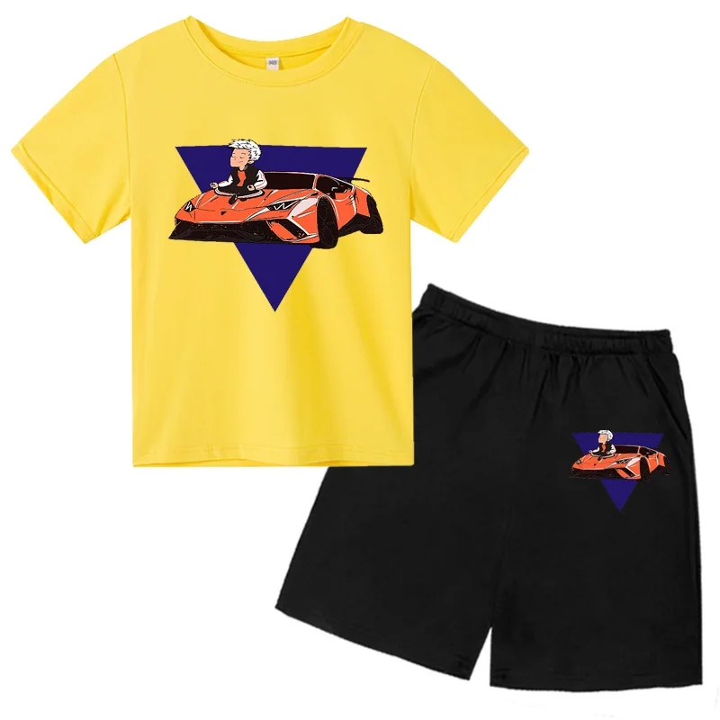 Merch A4 Lamba Summer Baby Boy Clothes Suit Children Fashion Girls Cartoon T-shirt Shorts 2pcs/set Casual Clothing Kid Tracksuit
Merch A4 Lamba Summer Baby Boy Clothes Suit Children Fashion Girls Cartoon T-shirt Shorts 2pcs/set Casual Clothing Kid Tracksuit