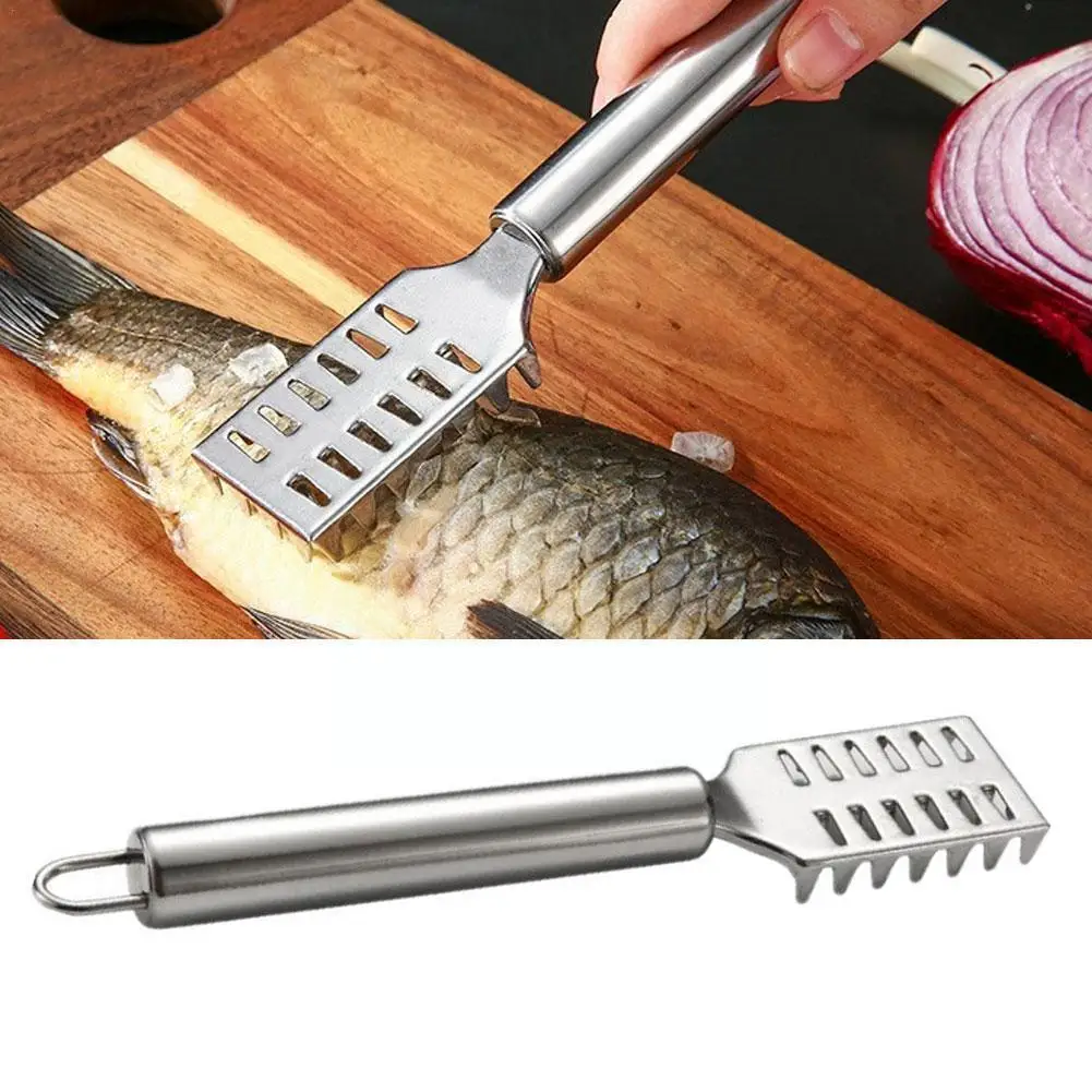 1pc Fish Scale Remover Steel Fish Scale Remover Cleaner Accessories Kitchen Scraper Gadgets Tool Kitchen Peeler T7W7
1pc Fish Scale Remover Steel Fish Scale Remover Cleaner Accessories Kitchen Scraper Gadgets Tool Kitchen Peeler T7W7
