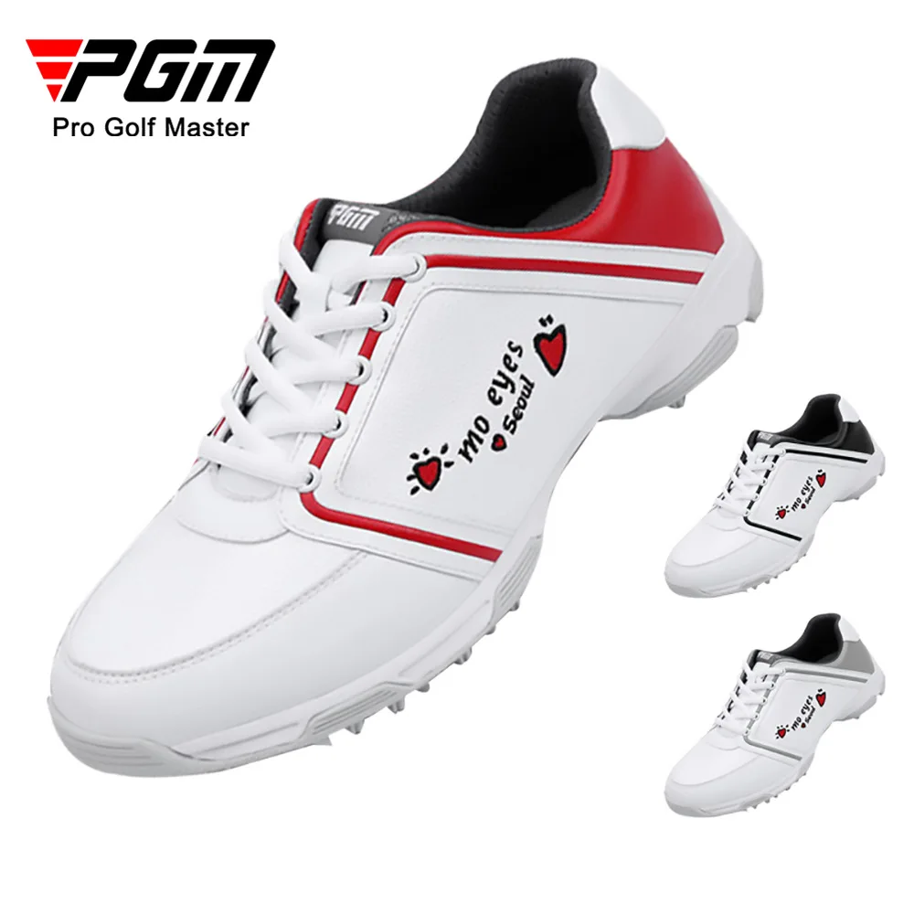 PGM Waterproof Golf Shoes Women Outdoor Spikes Golf Sneakers Ladies Anti-Slip Sport Golfing Shoes Embroidery Style Footwear
PGM Waterproof Golf Shoes Women Outdoor Spikes Golf Sneakers Ladies Anti-Slip Sport Golfing Shoes Embroidery Style Footwear