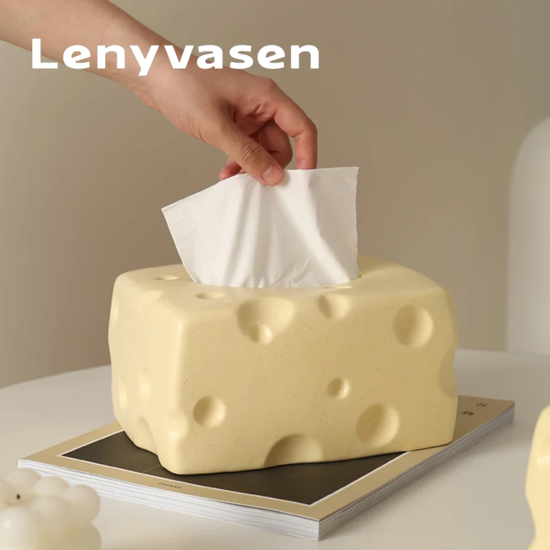 Creative Cheese Ceramic Tissue Box Napkin holder With Cover Living Room Decorated Table Accessories
Creative Cheese Ceramic Tissue Box Napkin holder With Cover Living Room Decorated Table Accessories
