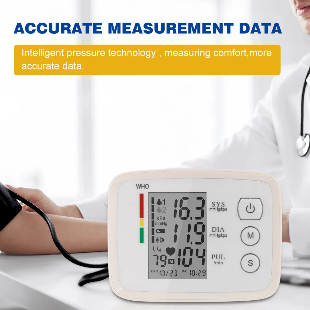 Electronic Sphygmomanometer Rechargeable Arm Type Home Blood Pressure Monitor With Voice Fully automatic heart rate monitoring
Electronic Sphygmomanometer Rechargeable Arm Type Home Blood Pressure Monitor With Voice Fully automatic heart rate monitoring