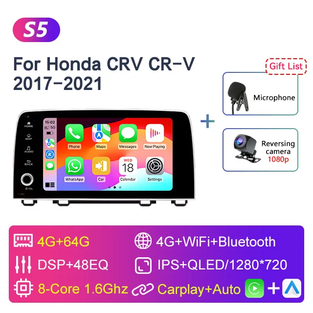 9-дюймовый автомобильный стерео радио 2 Din Android10.0 для Honda CRV CR-V 2017 2018 2019 2020 2021 мультимедийный видеоплеер Gavigation GPS Carplay Авторадио головное устройство с экраном 2 din без DVD
9-дюймовый автомобильный стерео радио 2 Din Android10.0 для Honda CRV CR-V 2017 2018 2019 2020 2021 мультимедийный видеоплеер Gavigation GPS Carplay Авторадио головное устройство с экраном 2 din без DVD