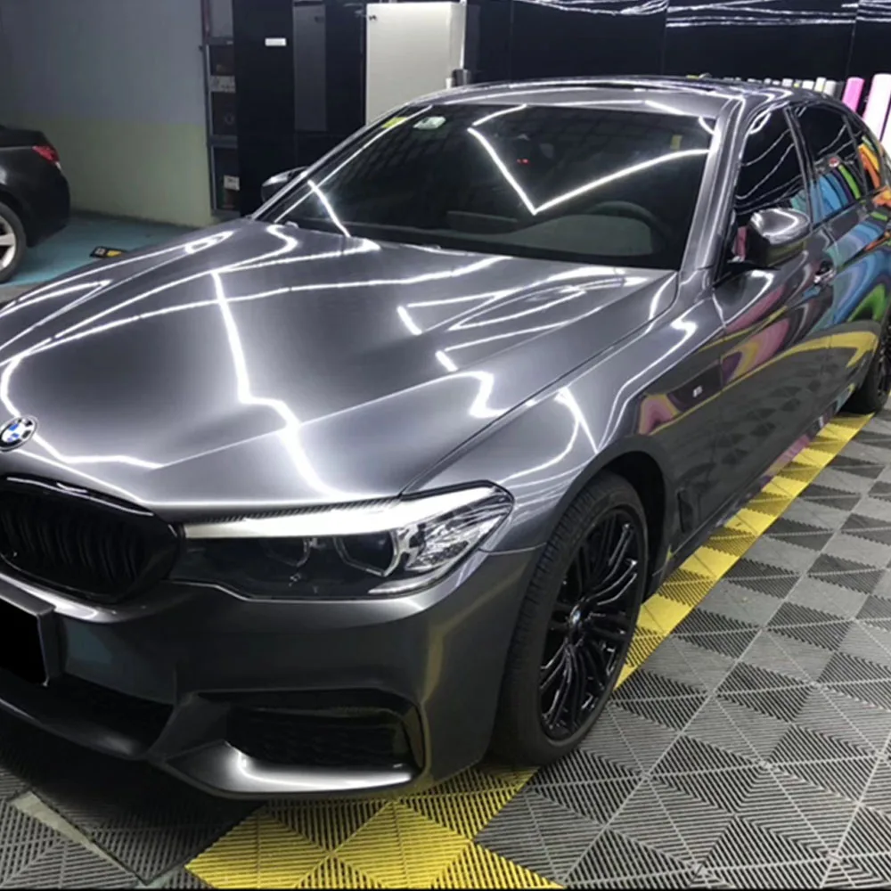 SUG-G288 Super Ultra Gloss Grey Titanium Auto Vinyl Sticker Covering Film Glossy Metallic PVC Waterproof Color Change Foil Roll
SUG-G288 Super Ultra Gloss Grey Titanium Auto Vinyl Sticker Covering Film Glossy Metallic PVC Waterproof Color Change Foil Roll