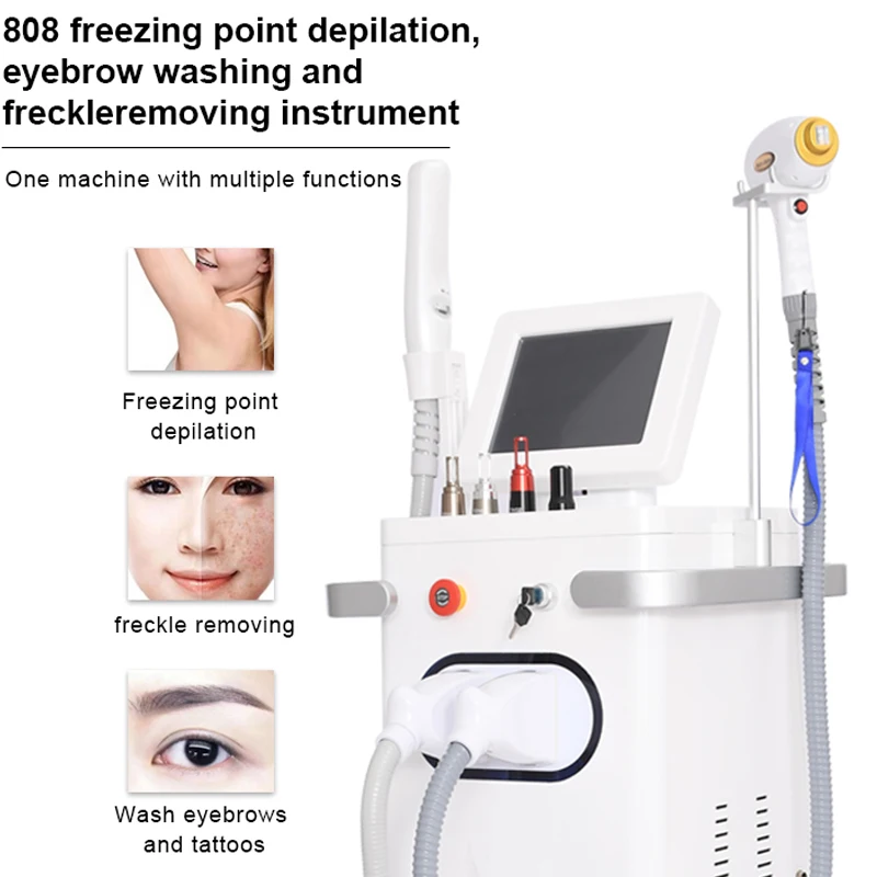 Professional 2 IN 1 808nm Diode Laser Machine for Painless Hair Removal &Remove the Tattoo&Black Face Doll
Professional 2 IN 1 808nm Diode Laser Machine for Painless Hair Removal &Remove the Tattoo&Black Face Doll