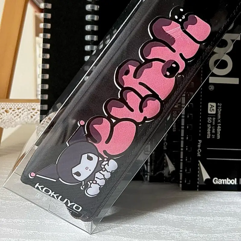 Чехол для карандашей Sanrio Kuromi, мультяшный портативный холщовый чехол для карандашей, школьные принадлежности, милый студенческий Канцтовар... 
Чехол для карандашей Sanrio Kuromi, мультяшный портативный холщовый чехол для карандашей, школьные принадлежности, милый студенческий Канцтовар...