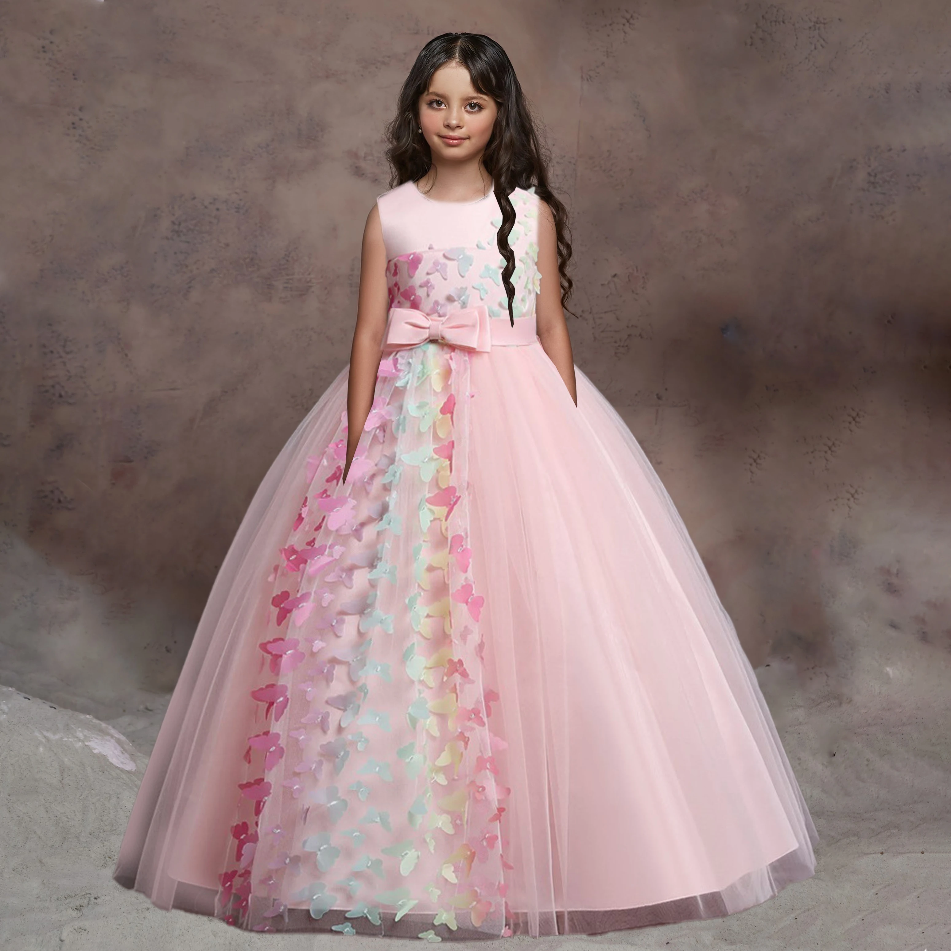 2022 Summer Elegant Bridesmaid Dress For Girl Children Costume Colorful Butterfly Kids Party Princess Dresses Wedding Prom Gown
2022 Summer Elegant Bridesmaid Dress For Girl Children Costume Colorful Butterfly Kids Party Princess Dresses Wedding Prom Gown