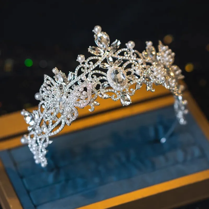 CC Luxury Crowns Women Hair Accessories Wedding Hairwear Bridal Headbands Engagement Headpiece Betterfly Shape Coronets AN043
CC Luxury Crowns Women Hair Accessories Wedding Hairwear Bridal Headbands Engagement Headpiece Betterfly Shape Coronets AN043