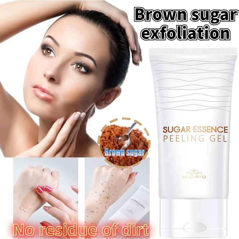 

150ml MIORIO Black Sugar Exfoliating Gel Improves Dry Skin Facial Body Exfoliating Deep Pore Cleansing Gel Skincare