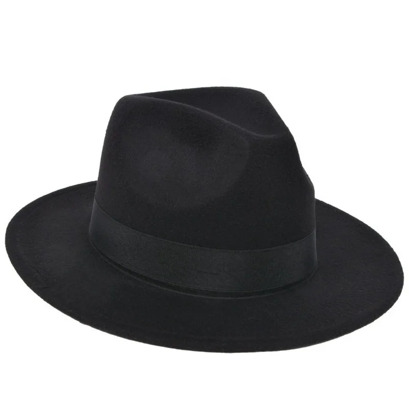 New Vintage Fedora Men Wool Wide Brim Top Hat Witner Autumn for Woman Chapeau Black Church Hat Bowler Ladies women's Jazz Hats
New Vintage Fedora Men Wool Wide Brim Top Hat Witner Autumn for Woman Chapeau Black Church Hat Bowler Ladies women's Jazz Hats