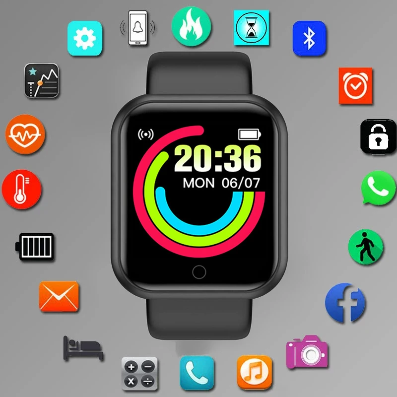 Waterproof Smart Watch Y68 Digital Watch Kids Watch Children's Wristband Men Women Watches Led Electronic Wristwatch relogio
Waterproof Smart Watch Y68 Digital Watch Kids Watch Children's Wristband Men Women Watches Led Electronic Wristwatch relogio