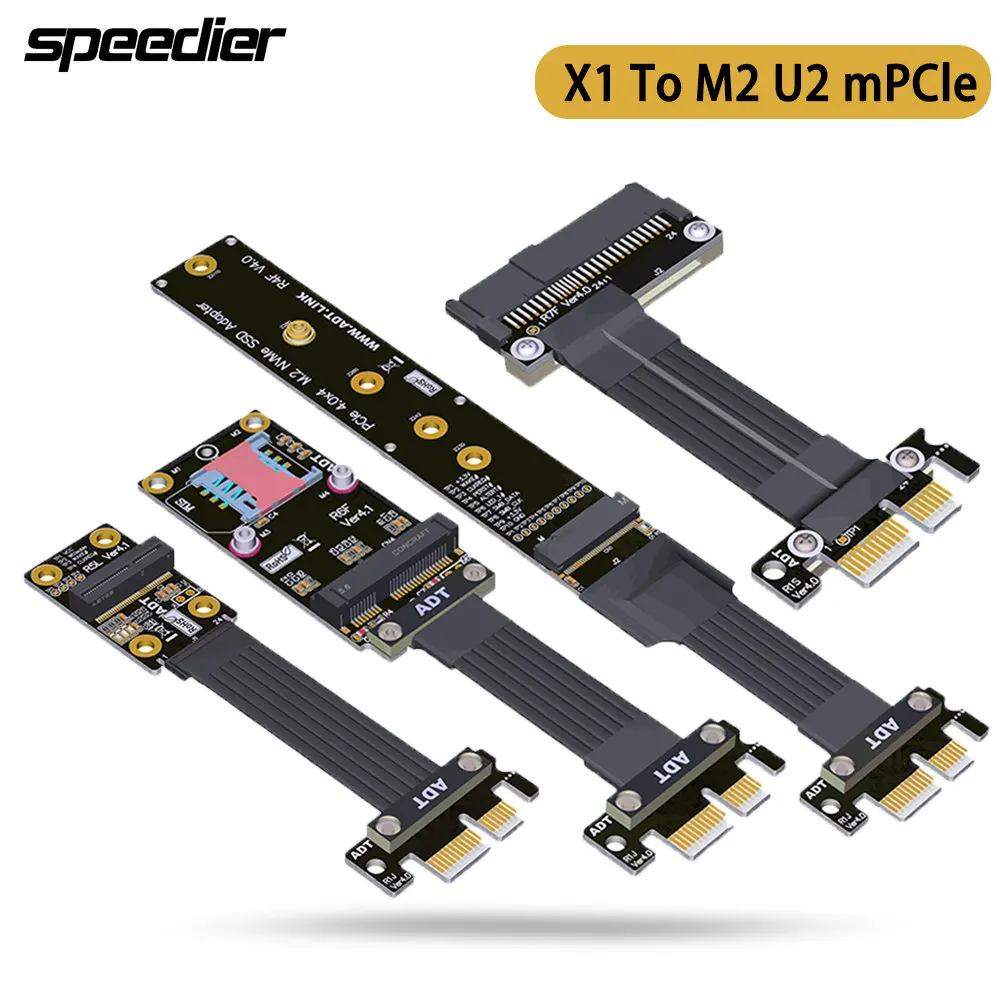 Riser PCIe 4,0 X1 на M.2 U.2 SSD Mini PCI-E mPCIe SFF8639 Удлинительный кабель PCI Express PCI-E 1X беспроводной NIC M2 Wifi NVMe ADT
Riser PCIe 4,0 X1 на M.2 U.2 SSD Mini PCI-E mPCIe SFF8639 Удлинительный кабель PCI Express PCI-E 1X беспроводной NIC M2 Wifi NVMe ADT