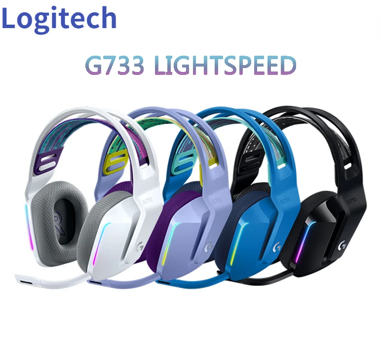 

Беспроводная игровая гарнитура Logitech G733 LIGHTSPEED RGB, наушники головного света DTS X, объемный звук, подходит для компьютерных геймеров