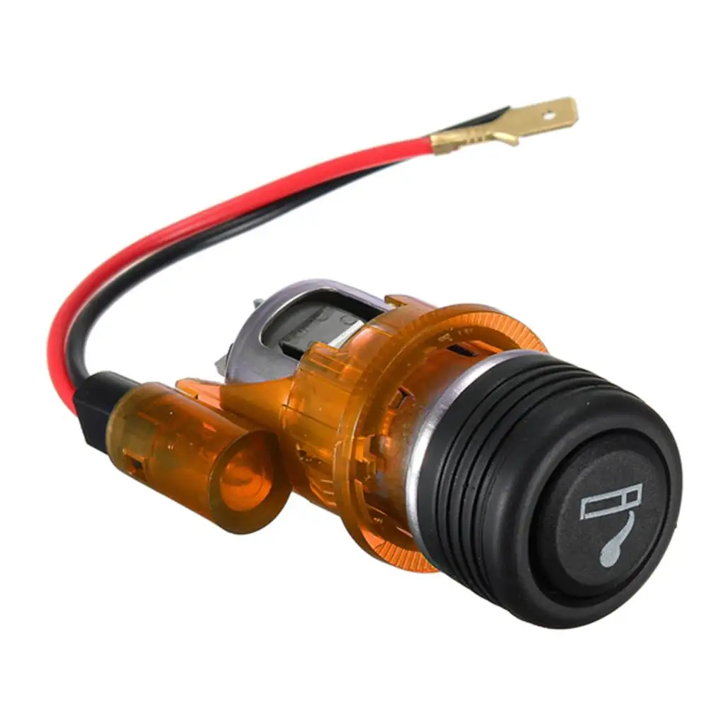 Motorcycle Cigarette Lighter, 12V Car Marine Motorcycle ATV RV Lighter Socket , Yellow
Motorcycle Cigarette Lighter, 12V Car Marine Motorcycle ATV RV Lighter Socket , Yellow