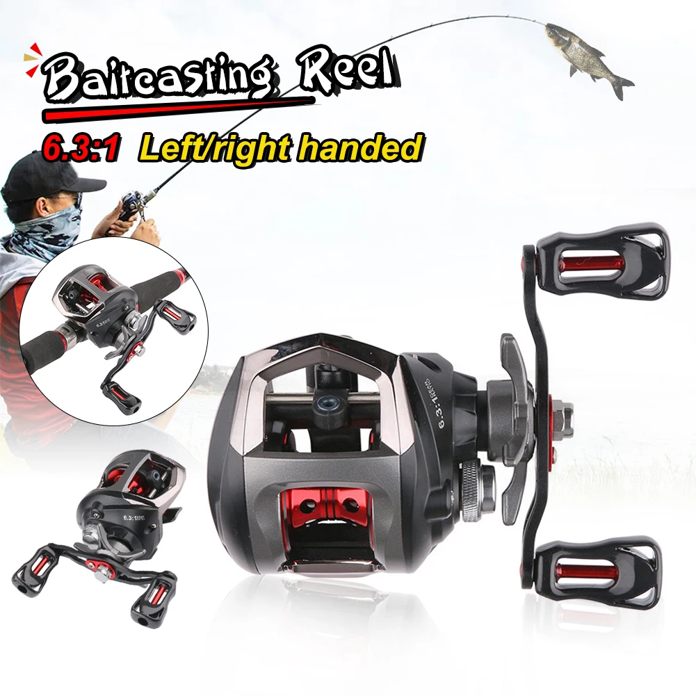 Baitcasting Reel Lightweight Fishing Reel 10KG Max Drag 6.3:1 Ratio Adjustable Magnetic Brake System Saltwater Freshwater Reel
Baitcasting Reel Lightweight Fishing Reel 10KG Max Drag 6.3:1 Ratio Adjustable Magnetic Brake System Saltwater Freshwater Reel