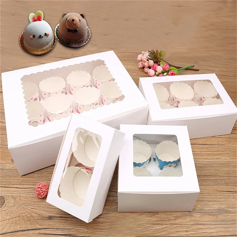 10PC 2/4/6/12Holes Visible Window Cupcake Boxes with Removable Tray Muffin Cake Pastry Carry Case Wedding Party Dessert Gift Box
10PC 2/4/6/12Holes Visible Window Cupcake Boxes with Removable Tray Muffin Cake Pastry Carry Case Wedding Party Dessert Gift Box