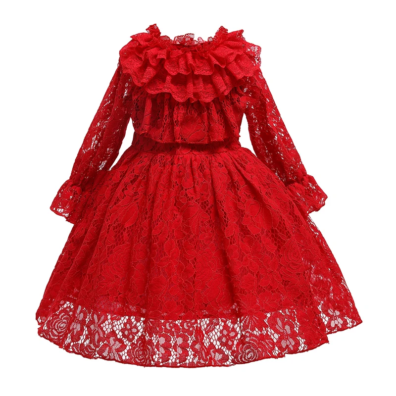 Children's clothing Autumn lace long sleeve red dress for girls clothes elegant girls dress 3-10 years girls clothes
Children's clothing Autumn lace long sleeve red dress for girls clothes elegant girls dress 3-10 years girls clothes