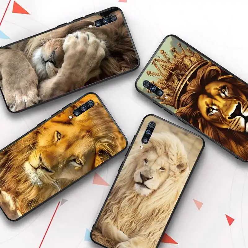 

Animal Lion Phone Case for Samsung A51 01 50 71 21S 70 31 40 30 10 20 S E 11 91 A7 A8 2018