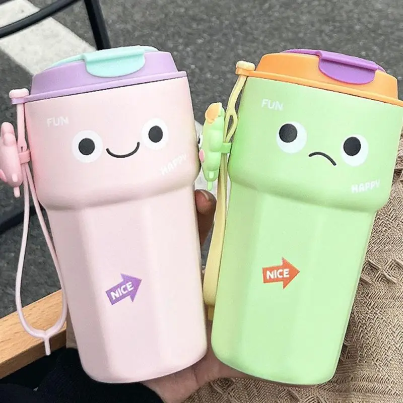 Cup Cover With Built-in Silicone Sealing Ring Cartoon Double Stainless Steel Coffee Cup Dust Proof Design Straw Cover Design
Cup Cover With Built-in Silicone Sealing Ring Cartoon Double Stainless Steel Coffee Cup Dust Proof Design Straw Cover Design