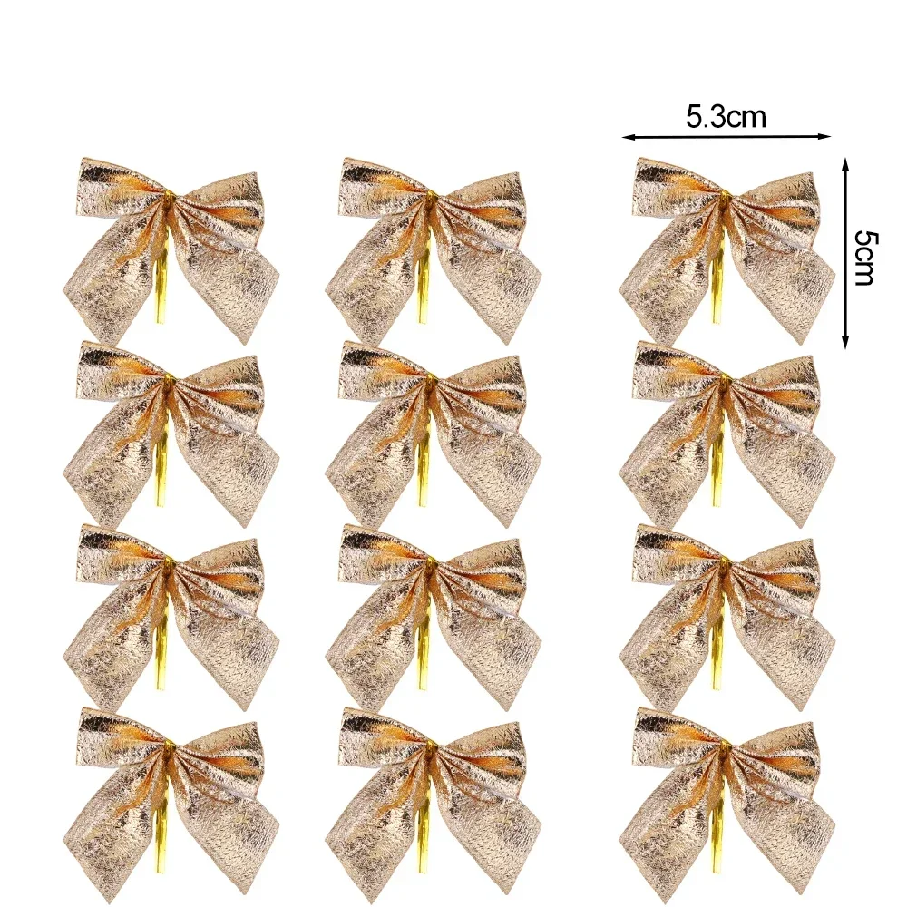 Мини-украшения с бантом, красный/золотой, бархат+глянцевая ткань, набор из 12/24/36/60/120 штук 
Мини-украшения с бантом, красный/золотой, бархат+глянцевая ткань, набор из 12/24/36/60/120 штук
