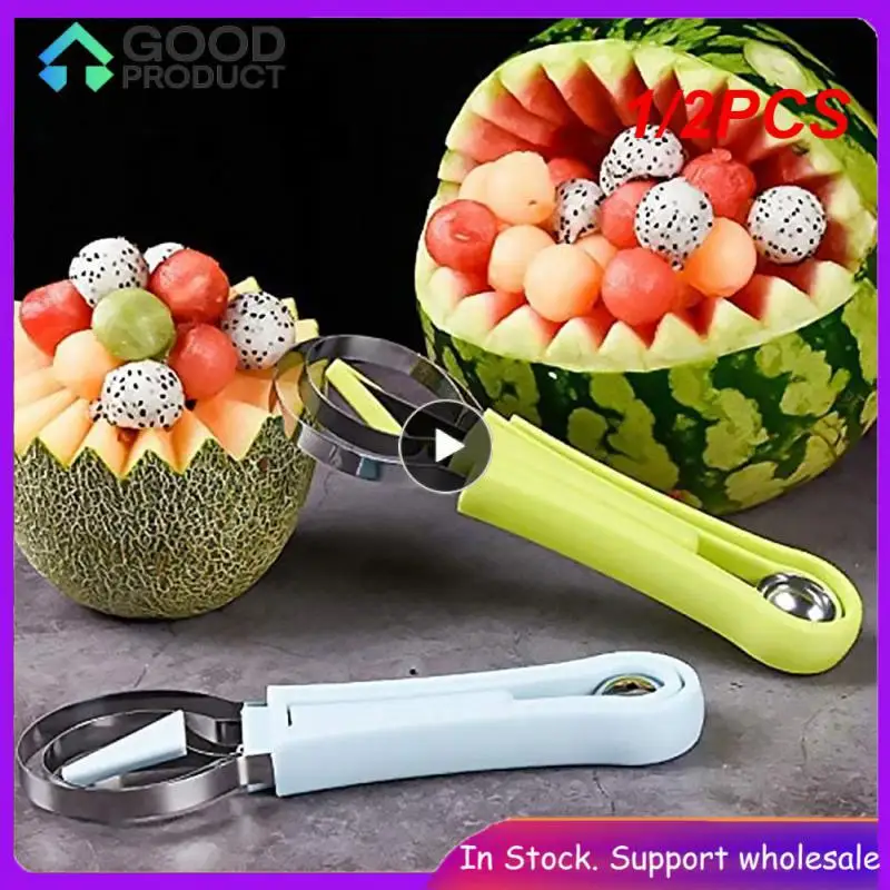 

1/2PCS in 1 Melon Cutter Scoop Fruit Carving Knife Fruit Cutter Dig Pulp Separator Kitchen Gadgets Acces