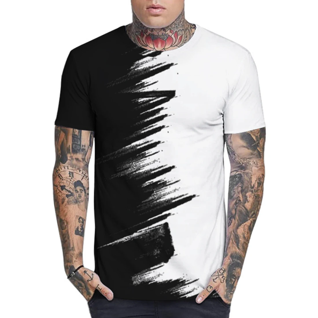2022 Summer New Fashion Black White 3D Print Tshirt Men Women Harajuku Streetwear Oversized T-shirt Hip Hop Casual Short Sleeve
2022 Summer New Fashion Black White 3D Print Tshirt Men Women Harajuku Streetwear Oversized T-shirt Hip Hop Casual Short Sleeve