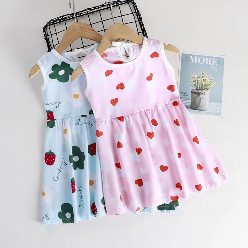 2022 Summer Girls' Dress New Silk Princess Dress Dazhong Girl Bao Casual Sleeping Dress Children's Wear
2022 Summer Girls' Dress New Silk Princess Dress Dazhong Girl Bao Casual Sleeping Dress Children's Wear