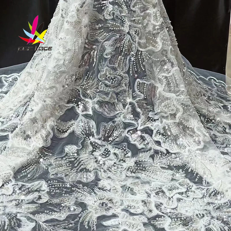Handmade Beaded Embroidery Lace Fabric Light White Color Sequins Nigerian 2022 High Heavy Quality For Wedding And Party Dress
Handmade Beaded Embroidery Lace Fabric Light White Color Sequins Nigerian 2022 High Heavy Quality For Wedding And Party Dress