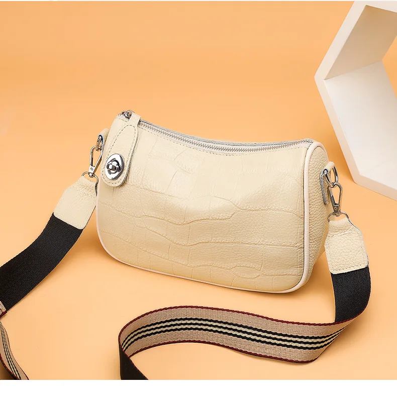 Fashion Women Crossbody Bag Genuine Leather Stone Pattern Wide Strap Messenger Bags Real Leather Female Purse Bags for Women
Fashion Women Crossbody Bag Genuine Leather Stone Pattern Wide Strap Messenger Bags Real Leather Female Purse Bags for Women