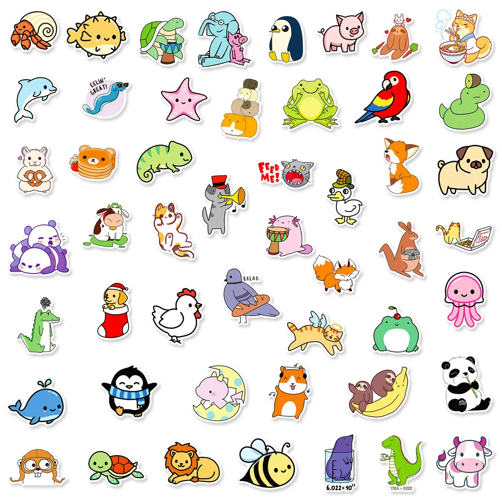10/50PCS Cartoon Animal Stickers Graffiti for DIY Motorcycle Luggage Guitar Skateboard Animals Sticker for Kid Decal Toys Gift
10/50PCS Cartoon Animal Stickers Graffiti for DIY Motorcycle Luggage Guitar Skateboard Animals Sticker for Kid Decal Toys Gift
