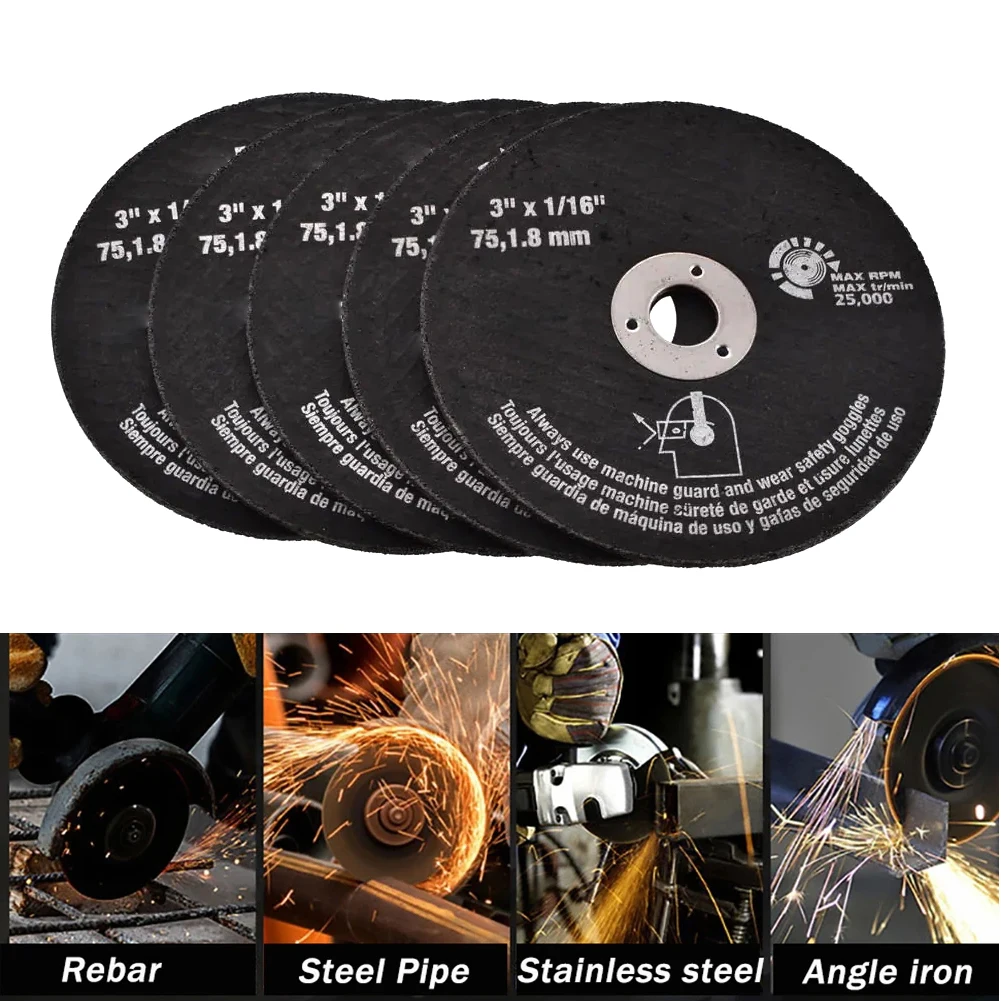 5pcs 75mm Cutting Wheel Thin Cutting Blade Grinding Wheel Sanding Disc Circular Resin Cut Off Disc For Angle Grinder Steel Wood
5pcs 75mm Cutting Wheel Thin Cutting Blade Grinding Wheel Sanding Disc Circular Resin Cut Off Disc For Angle Grinder Steel Wood