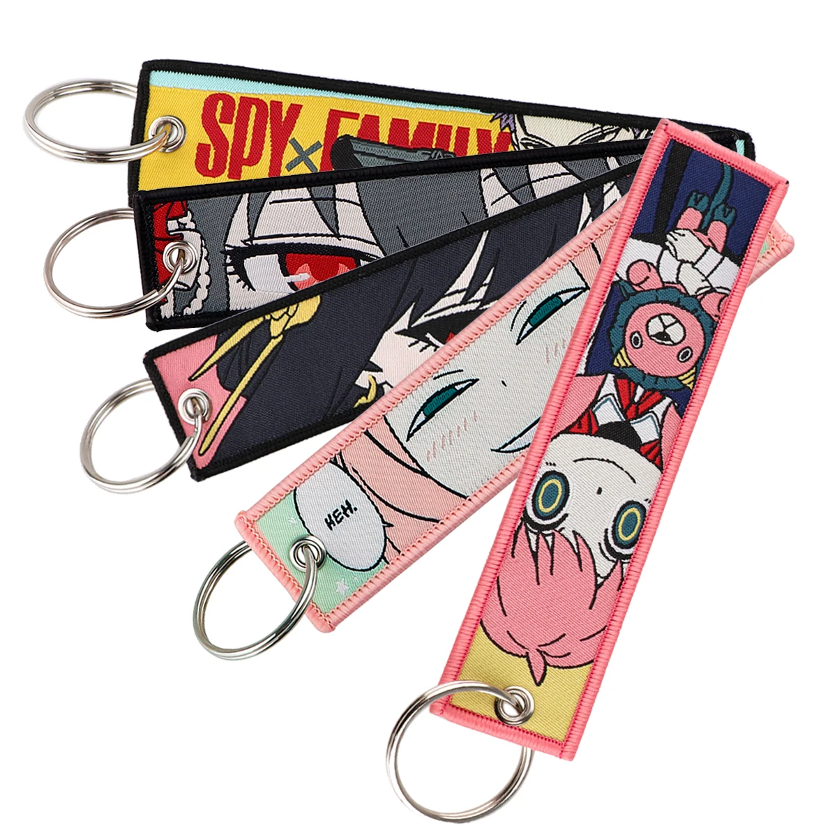 SPY×FAMILY Japanese Anime Embroidery Keychain for Motorcycles Key Fobs Holder Key Tag Keyring Fashion Accessories Chaveiro
SPY×FAMILY Japanese Anime Embroidery Keychain for Motorcycles Key Fobs Holder Key Tag Keyring Fashion Accessories Chaveiro