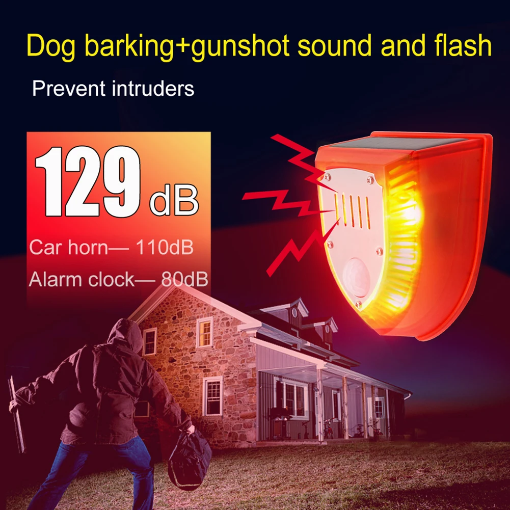 Solar Strobe Alarm Light with Motion Sensor Waterproof Outdoor Security Siren Warning Light for Home Barn Villa Farm Yard
Solar Strobe Alarm Light with Motion Sensor Waterproof Outdoor Security Siren Warning Light for Home Barn Villa Farm Yard