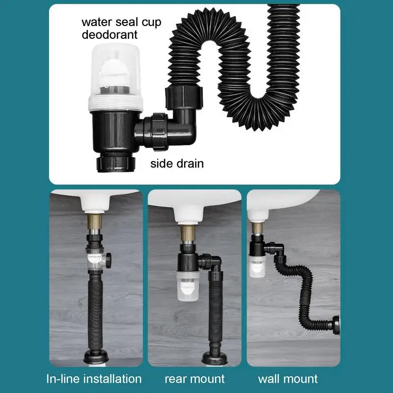 Flexible Sink Drain Pipe Anti-Odor Sink Sewer Pipeline Drain Hose Extension Tube Anti-blocking Home Plumbing Accessories
Flexible Sink Drain Pipe Anti-Odor Sink Sewer Pipeline Drain Hose Extension Tube Anti-blocking Home Plumbing Accessories