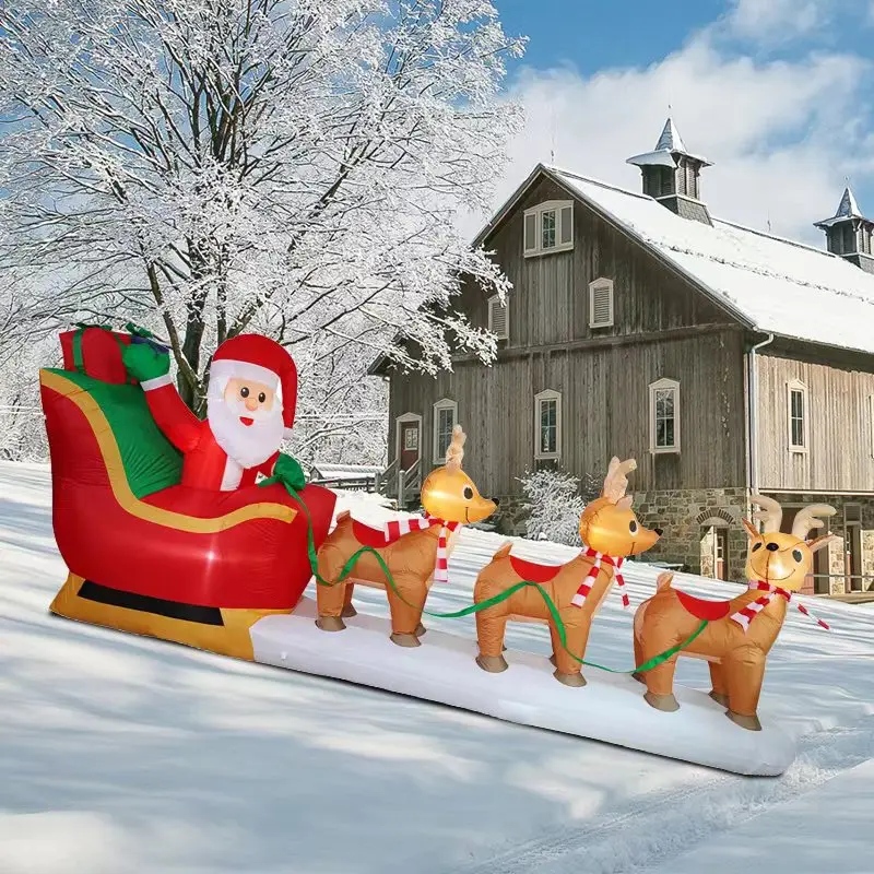 Big Santa Claus And Elk Car Air Balloon 2024 New Christmas Decoration Store Outdoor Waterproof Christmas Lights Navidad Party
Big Santa Claus And Elk Car Air Balloon 2024 New Christmas Decoration Store Outdoor Waterproof Christmas Lights Navidad Party