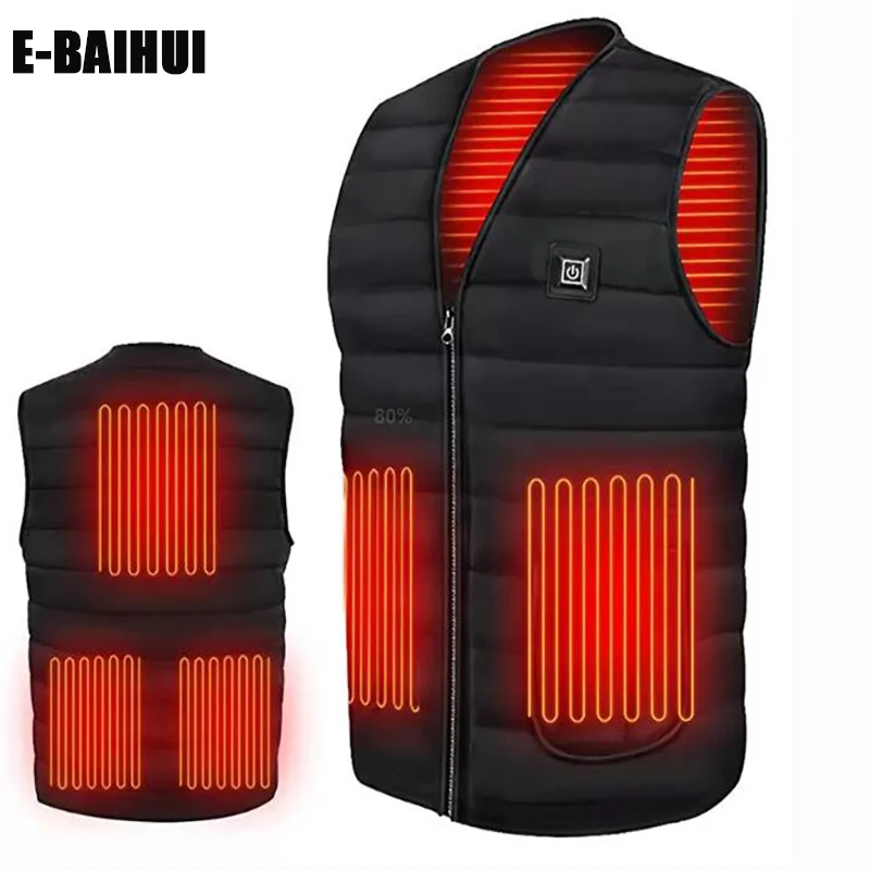 EBAIHUI Winter Smart USB Heating Sleeveless Jackets Cotton Vest Infrared Electric Men Outdoor Flexible Thermal Body Warmer Vests
EBAIHUI Winter Smart USB Heating Sleeveless Jackets Cotton Vest Infrared Electric Men Outdoor Flexible Thermal Body Warmer Vests