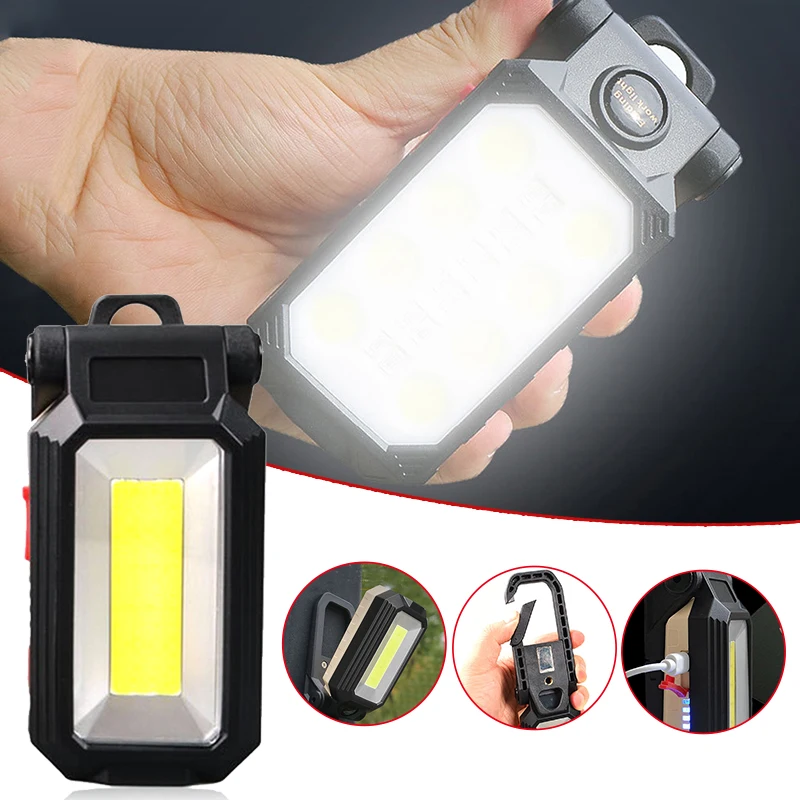 Waterproof LED COB Rechargeable Magnetic Work Light Portable Flashlight Camping Lantern Magnet Design With Power Display
Waterproof LED COB Rechargeable Magnetic Work Light Portable Flashlight Camping Lantern Magnet Design With Power Display