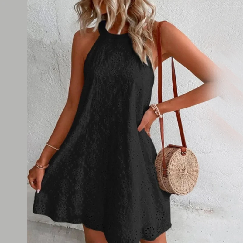 2023 Summer Women's Dress Off Shoulder Simple Sleeveless Loose Casual Breathable Solid Color Dresses
2023 Summer Women's Dress Off Shoulder Simple Sleeveless Loose Casual Breathable Solid Color Dresses