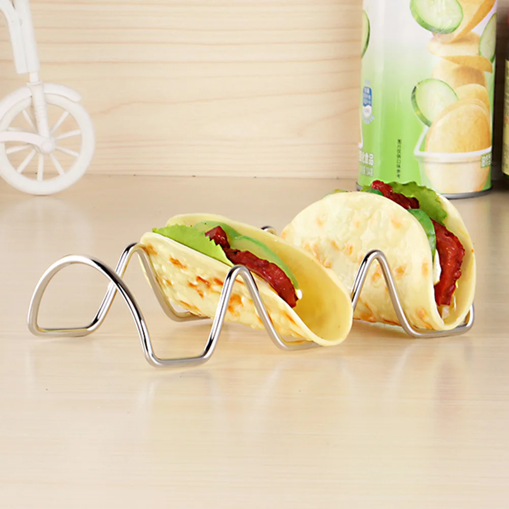 2 Pcs 3 Grids Stainless Steel Taco Holder Premium Rack Pizza Platter Oven & Dishwasher Safe Stackable Taco Stand (Silver)
2 Pcs 3 Grids Stainless Steel Taco Holder Premium Rack Pizza Platter Oven & Dishwasher Safe Stackable Taco Stand (Silver)